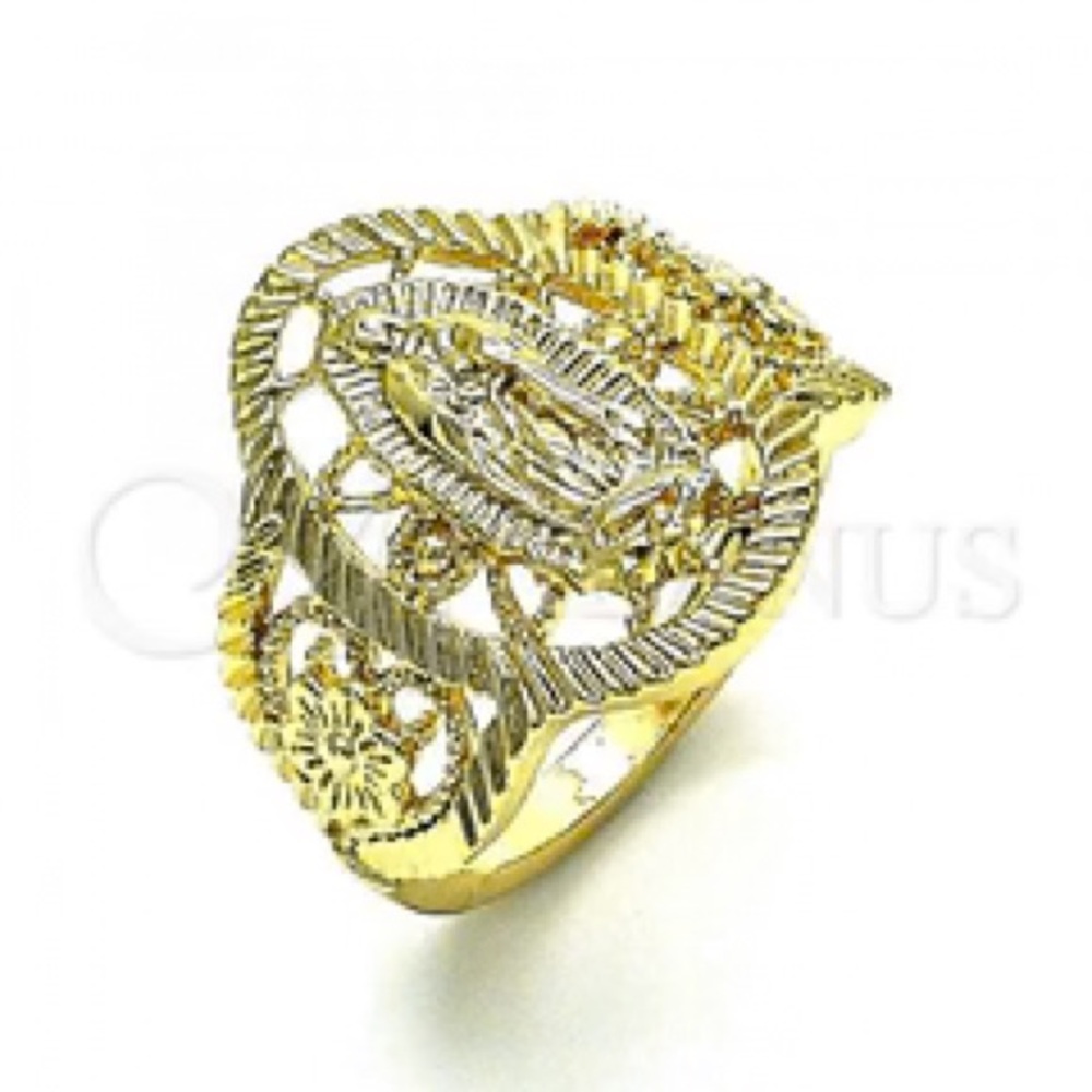 Gold plated virgin Guadalupe ring size 8
